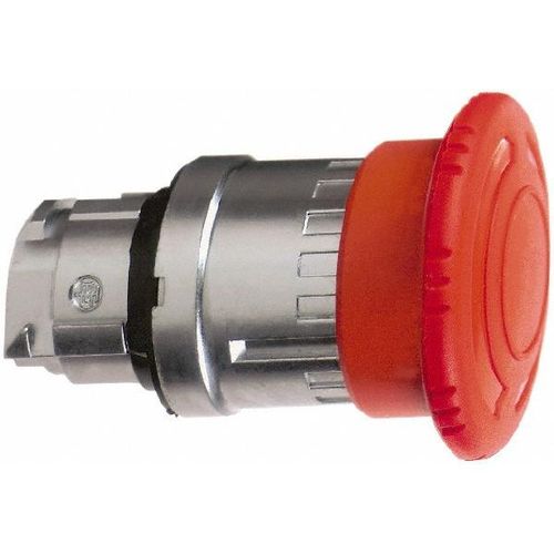 Main product image of Push-Button Switch, 22 mm Mounting Hole Dia, Maintained & Momentary, Round, Red Pushbutton, Maintained, Momentary, ZB4BS844