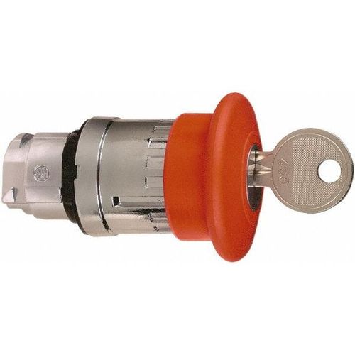 Main product image of Push-Button Switch, 22 mm Mounting Hole Dia, Maintained & Momentary, Round, Red Pushbutton, Maintained, Momentary, ZB4BS944