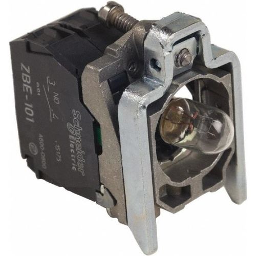 Main product image of Pushbutton Switch Mounting Collar with Contact Block & Light Module BA 9s Lamp, ZB4BW06124