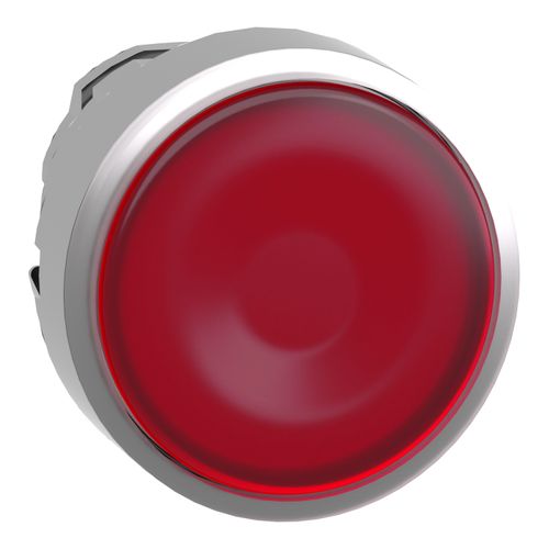 Main product image of Push Button, Harmony XB4, 22mm, Red, LED, Flush, ZB4BW343