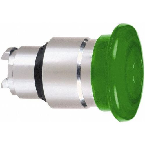 Main product image of Green Push-Button Switch, 22 mm Mounting Hole Dia, Maintained, Round, Green Pushbutton, Nonilluminated, Maintained, ZB4BW633
