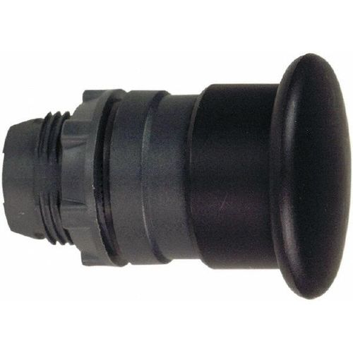 Main product image of Push-Button Switch, 22 mm Mounting Hole Dia, Momentary, Round, Black Pushbutton, Nonilluminated, Momentary, ZB5AC2