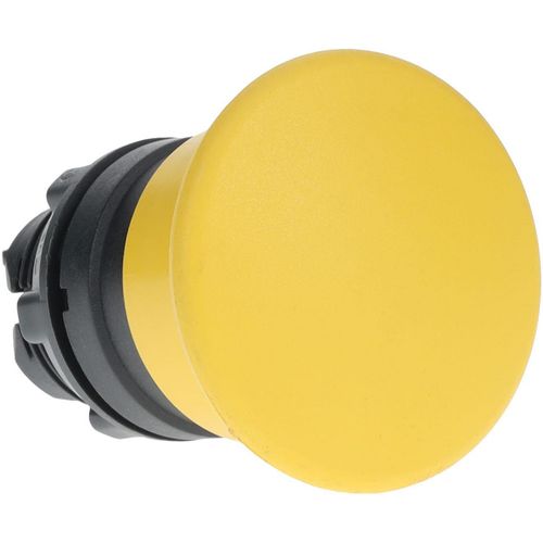 Main product image of Push-Button Switch, 22 mm Mounting Hole Dia, Momentary, Round, Yellow Pushbutton, Nonilluminated, Momentary, ZB5AC5