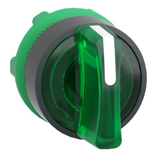 Main product image of Head for Illuminated Selector Switch, Harmony XB5, 22mm, Grey, LED, ZB5AK1333
