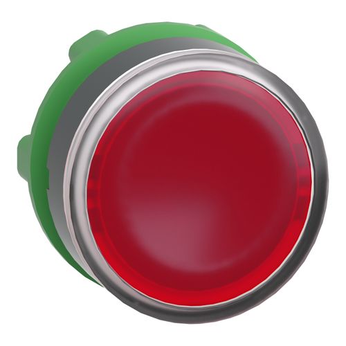 Main product image of Push Button, Harmony XB5, 22mm, Red, LED, Flush, ZB5AW343