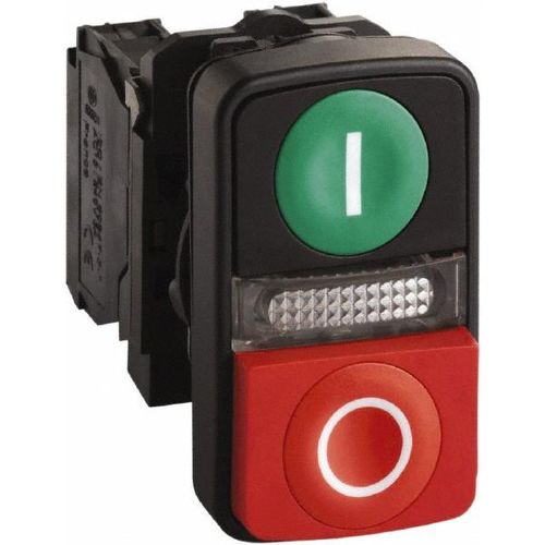 Main product image of Push-Button Switch, 22 mm Mounting Hole Dia, Momentary, Illuminated, LED, ZB5AW7L3741