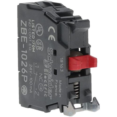 Main product image of NC, Multiple Amp Levels, Electrical Switch Contact Block Screw Terminal, ZBE1026P