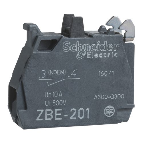 Main product image of Contact Block, Harmony XB4, Silver Alloy, 1NO, ZBE201