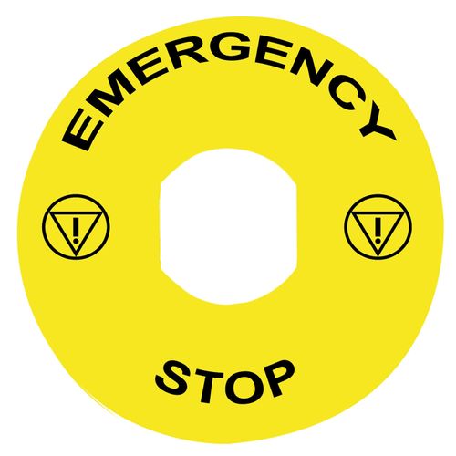 Main product image of Marked Legend, Harmony XB4, 90mm, Yellow, ZBY8330