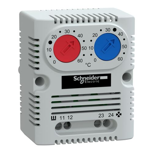 Main product image of ClimaSys CC Double Thermostat 250v, Range Of Temperature 0-60°C, 1 NO/NC, °C