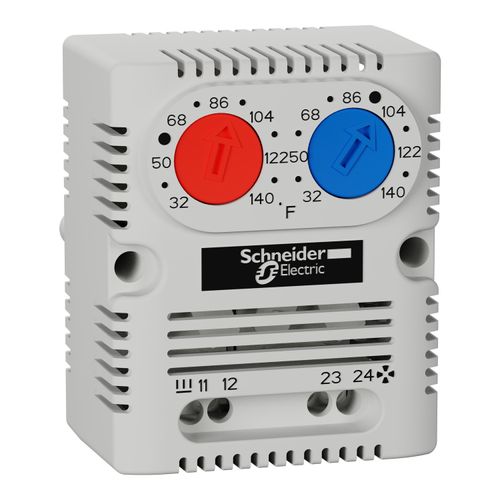 Main product image of ClimaSys CC Double Thermostat 250v, Range Of Temperature 0-60°C, 1 NO/NC, °F