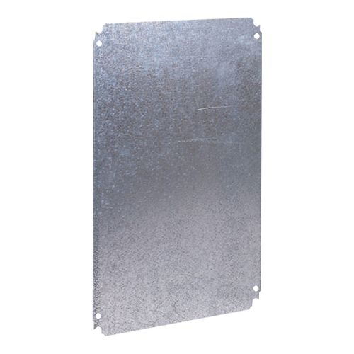 Main product image of Plain Mounting Plate, for Electrical Enclosure, H1000xw600mm, Galvanised Steel (White)