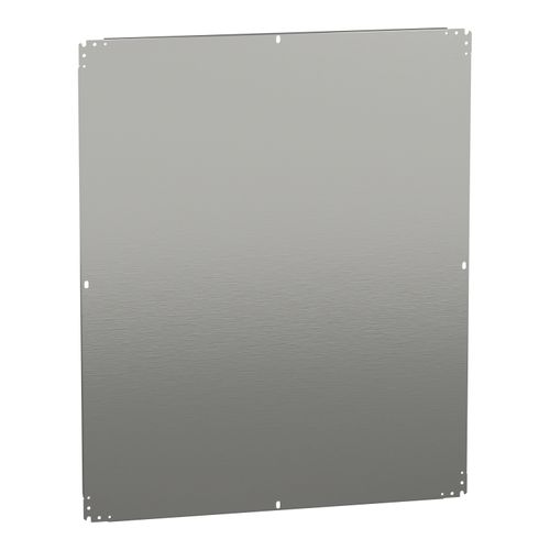 Main product image of Plain Mounting Plate, for Electrical Enclosure, H1200xw1000mm, Galvanised Steel, Reversible