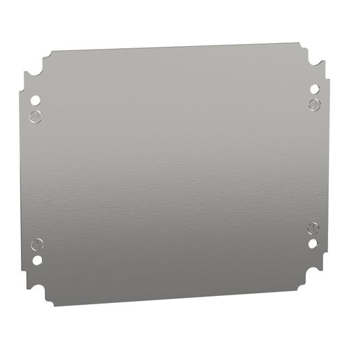 Main product image of Plain Mounting Plate, for Electrical Enclosure, H300xw250mm, Galvanised Steel