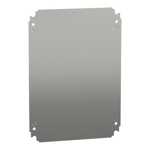 Main product image of Plain Mounting Plate, for Electrical Enclosure, H400xw300mm, Galvanised Steel