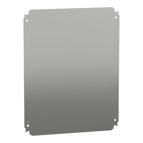 Main product image of Plain Mounting Plate, for Electrical Enclosure, H500xw400mm, Galvanised Steel