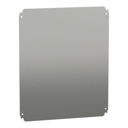 Main product image of Plain Mounting Plate, for Electrical Enclosure, H500xw600mm, Galvanised Steel