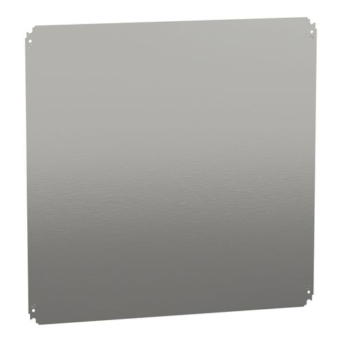 Main product image of Plain Mounting Plate, for Electrical Enclosure, H800xw800mm, Galvanised Steel