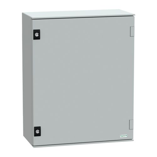 Main product image of Wall Mounted Polyester Electrical Enclosure, Thalassa PLM, Plain Door, 530x430x200mm, LP66, IK10, RAL7035