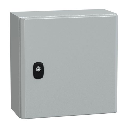 Main product image of Wall Mounted Steel Electrical Enclosure, Spacial S3DC, Plain Door, no Mounting Plate, 300x300x150mm, LP66, IK10