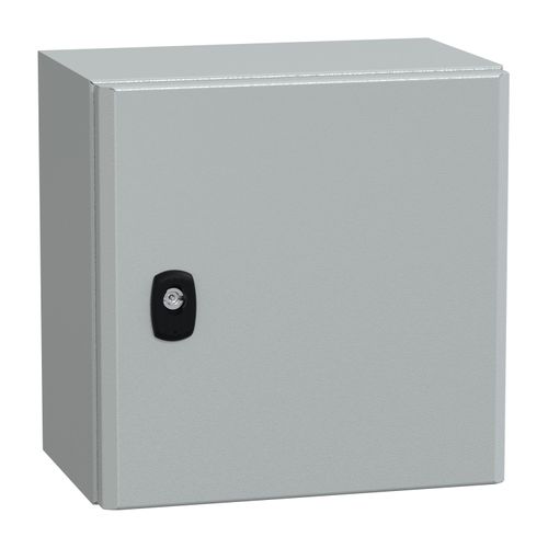 Main product image of Wall Mounted Steel Electrical Enclosure, Spacial S3DC, Plain Door, no Mounting Plate, 300x300x200mm, LP66, IK10