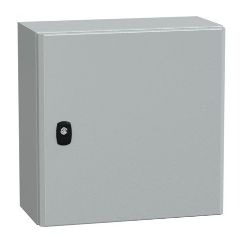 Main product image of Wall Mounted Steel Electrical Enclosure, Spacial S3DC, Plain Door, no Mounting Plate, 400x400x200mm, LP66, IK10