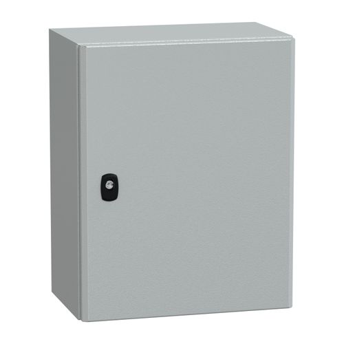 Main product image of Wall Mounted Steel Electrical Enclosure, Spacial S3DC, Plain Door, no Mounting Plate, 500x400x250mm, LP66, IK10