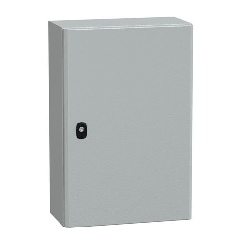 Main product image of Wall Mounted Steel Electrical Enclosure, Spacial S3DC, Plain Door, no Mounting Plate, 600x400x200mm, LP66, IK10