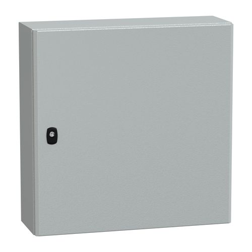 Main product image of Wall Mounted Steel Electrical Enclosure, Spacial S3DC, Plain Door, no Mounting Plate, 600x600x200mm, LP66, IK10