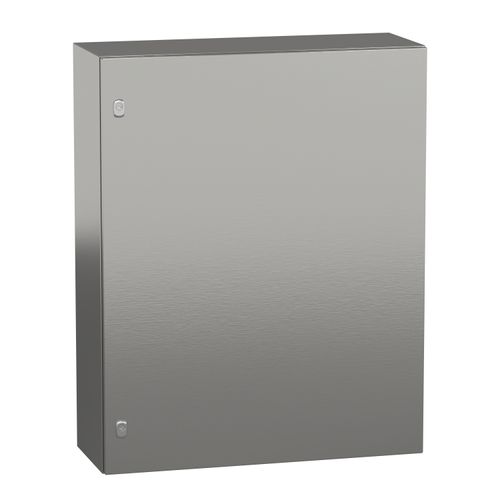 Main product image of Wall Mounted Electrical Enclosure, Spacial S3x, Stainless Steel 304L, Plain Door, 1000x800x300mm, LP66