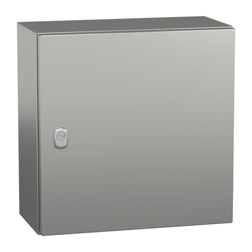 Main product image of Wall Mounted Electrical Enclosure, Spacial S3x, Stainless Steel 304L, Plain Door, 400x400x200mm, LP66