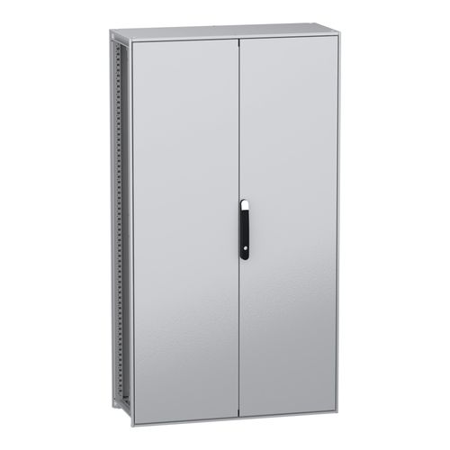Main product image of Floor Standing Modular Electrical Enclosure, PanelSet SFN, Decarbonized Steel, Plate, 1800x1000x400mm, 2 Doors, IP55