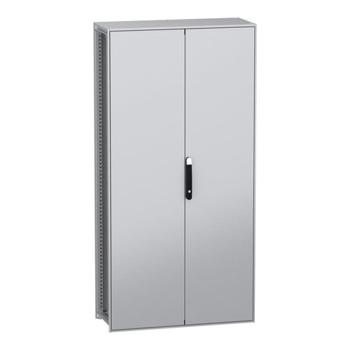 Main product image of Floor Standing Modular Electrical Enclosure, PanelSet SFN, Decarbonized Steel, Plate, 2000x1000x400mm, 2 Doors, IP55