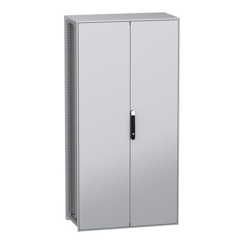 Main product image of Floor Standing Modular Electrical Enclosure, PanelSet SFN, Decarbonized Steel, Plate, 2000x1000x500mm, 2 Doors, IP55