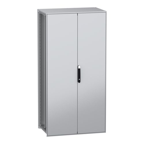 Main product image of Floor Standing Modular Electrical Enclosure, PanelSet SFN, Decarbonized Steel, Plate, 2000x1000x600mm, 2 Doors, IP55