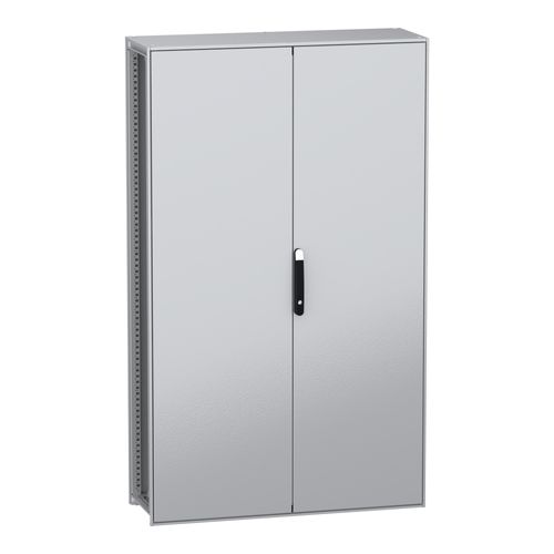 Main product image of Floor Standing Modular Electrical Enclosure, PanelSet SFN, Decarbonized Steel, Plate, 2000x1200x400mm, 2 Doors, IP55