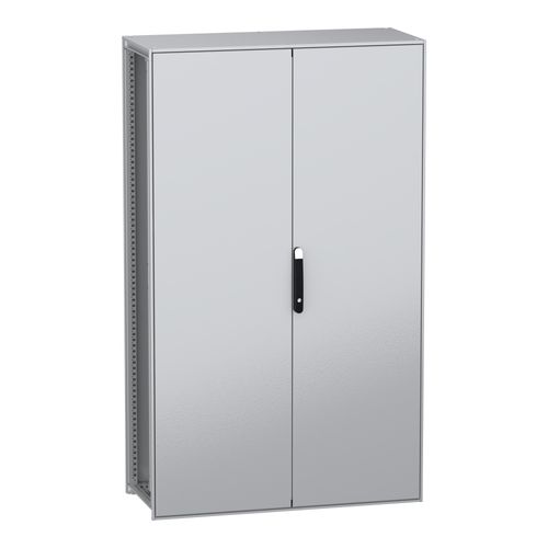 Main product image of Floor Standing Modular Electrical Enclosure, PanelSet SFN, Decarbonized Steel, Plate, 2000x1200x500mm, 2 Doors, IP55