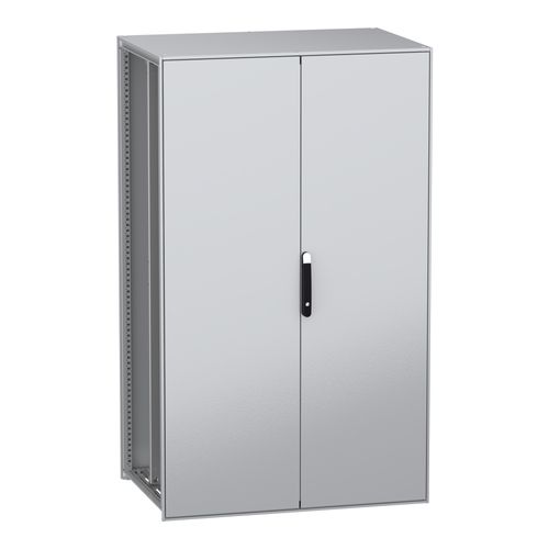 Main product image of Floor Standing Modular Electrical Enclosure, PanelSet SFN, Decarbonized Steel, Plate, 2000x1200x800mm, 2 Doors, IP55