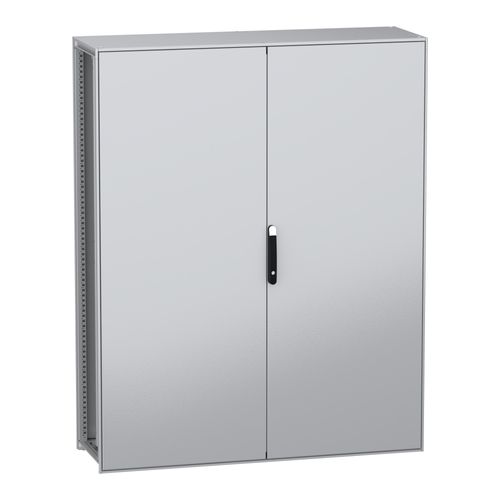 Main product image of Floor Standing Modular Electrical Enclosure, PanelSet SFN, Decarbonized Steel, Plate, 2000x1600x500mm, 2 Doors, IP55