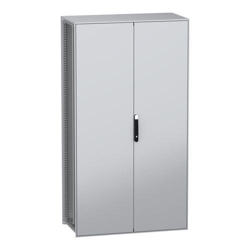 Main product image of Floor Standing Modular Electrical Enclosure, PanelSet SFN, Decarbonized Steel, Plate, 2200x1200x600mm, 2 Doors, IP55