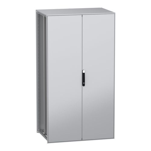 Main product image of Floor Standing Modular Electrical Enclosure, PanelSet SFN, Decarbonized Steel, Plate, 2200x1200x800mm, 2 Doors, IP55