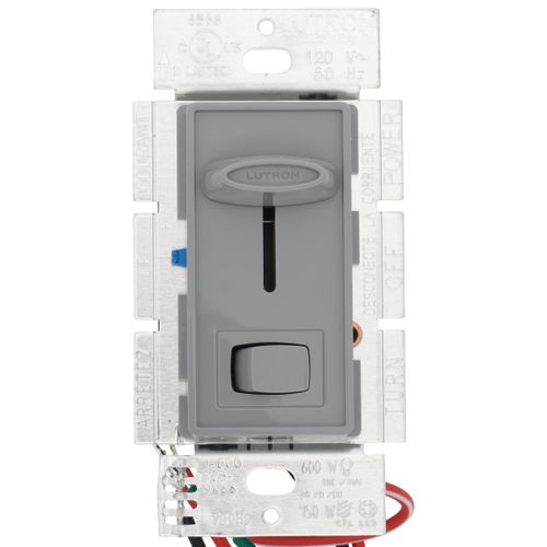 Main product image of Skylark LED+ Dimmer Switch for Dimmable LED and Incandescent Bulbs, 150W LED, 1 Pole or 3-Way (Gray)