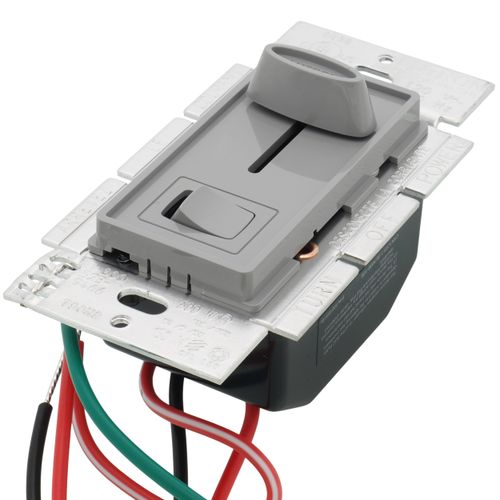 Main product image of Skylark LED+ Dimmer Switch for Dimmable LED and Incandescent Bulbs, 150W LED, 1 Pole or 3-Way (Gray)