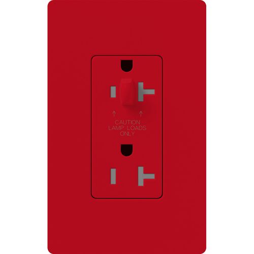 Main product image of Claro 20A Half Dimming, Tamper Resistant Duplex Receptacle, Decorator Outlet, Satin Finish, Hot,