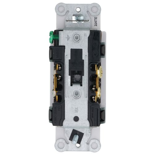 Main product image of Claro 15A Tamper-Resistant Duplex Receptacle, Satin (Snow)