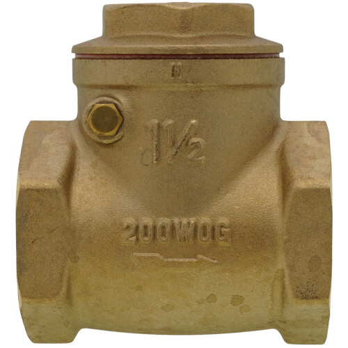 Main product image of 1-1/2" Threaded Swing Check Valve, Lead Free