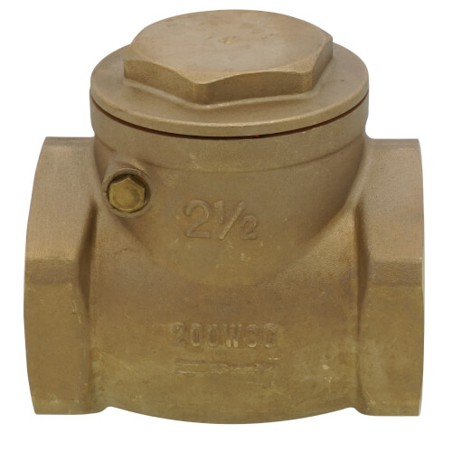 Main product image of 2-1/2" Threaded Swing Check Valve (Lead Free)