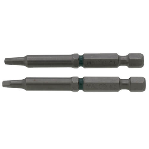 Main product image of 1/4" #1 Square Head Chuck Driver Insert Bit, 2-1/2" Long (Pack of 2)