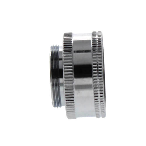 Main product image of 55/64" Male Thread x 3/4" Female Hose Chrome Aerator Adaptor w/ Washer