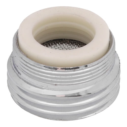 Main product image of 15/16" x Male 55/64" Female x 3/4" Male Hose Chrome Aerator Adaptor w/ Washer